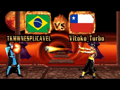 Mortal Kombat 2 - TKMWNESPLICAVEL (BRA) VS (CHL) Vitoko_Turbo [mk2] [Fightcade] [モータルコンバットII]