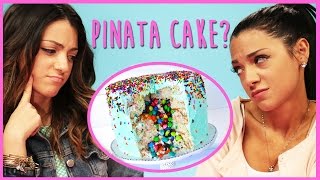 NikiAndGabiBeauty DIY Pinata Cake?! | Niki and Gabi DIY or Di-Don't