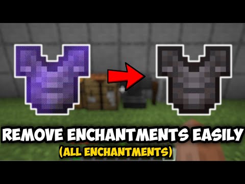 How To Remove Enchantments In Minecraft  (TUTORIAL)
