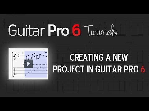 Chap. 2 - 1 Creating a New Project in Guitar Pro 6