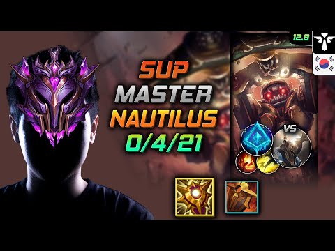 Master Nautilus Support vs Pantheon - 천상계 서폿 노틸러스 솔라리 빙결 - LOL KR 12.9