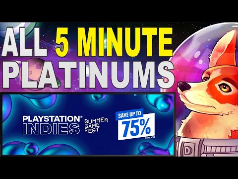 12 Easy 5 Minute Platinum Games | Playstation Indies Sale 2022