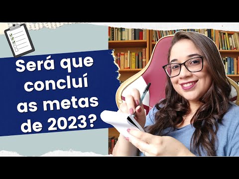SERÁ QUE CONCLUÍ AS METAS DE 2023? 📚 | Biblioteca da Rô