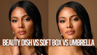 What Is The Difference Between A Beauty Dish vs A Softbox vs A Reflective Umbrella?