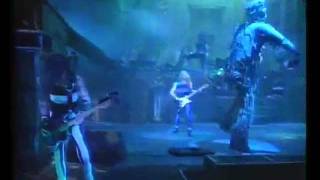 Iron Maiden live with Eddie the Head on stage (1985)