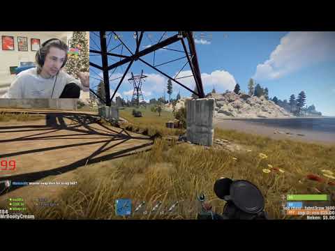 XQC perfect AK recoil control RUST! OTV  PVP server.