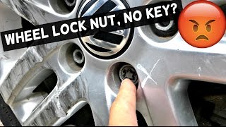 HOW TO REMOVE A WHEEL LOCK NUT WITHOUT A KEY  WHEEL | LOCK BOLT REMOVING