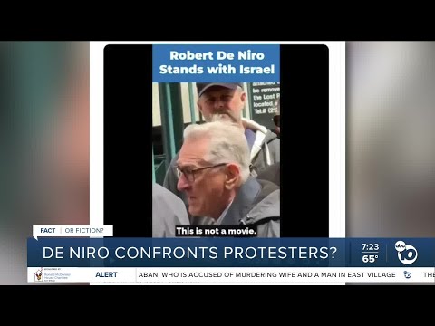 Fact or Fiction: De Niro confronts protestors?