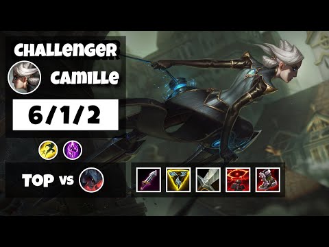 Camille vs Aatrox Top 11.6 Challenger S11 Gameplay (6/1/2) - KOREAN