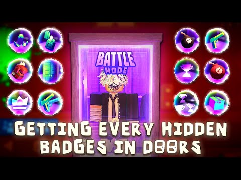 Getting EVERY NEW HIDDEN BADGE in DOORS THE BATTLE MODE UPDATE | Doors The Outdoors Subfloor #Doors