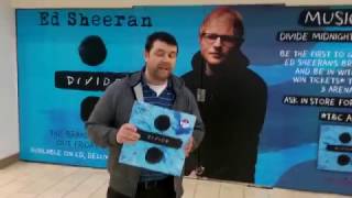 Ed Sheeran - '÷'( Divide) Midnight Album Launch Party and 3Arena Ticket Competition