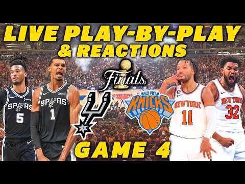 San Antonio Spurs Game vs New York Knicks 4 | Live Play-By-Play & Reactions