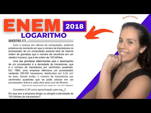 QUESTÃO 174 ENEM 2018 - LOGARITMO