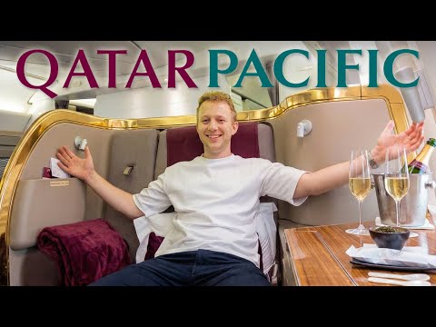 I flew QATAR FIRST CLASS on a CATHAY PACIFIC plane! (The Secret 777)
