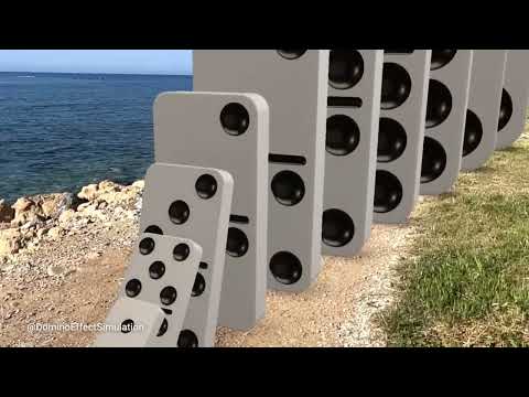 BIG Domino Effect simulation - V1 🤯