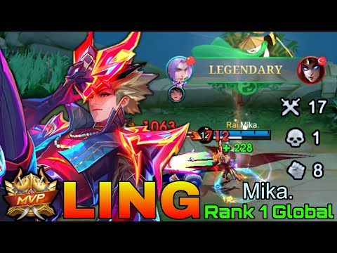 Can't Escape! Ling Deadly Carry - Top 1 Global Ling by Mika. - Mobile Legends