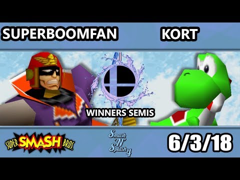 SnS 4 - PG | SuPeRbOoMfAn (Falcon) Vs. MSD | Kort (Yoshi, Fox) SSB64 Winners Semis - Smash 64