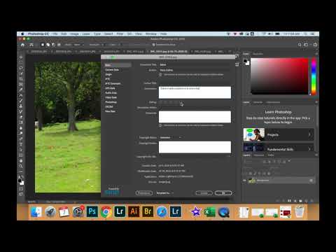 2nd YouTube video about how to edit metadata in illustrator