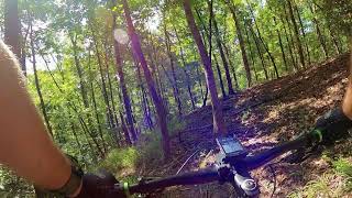Mountain biking at Chewacla State Park, Auburn, Alabama