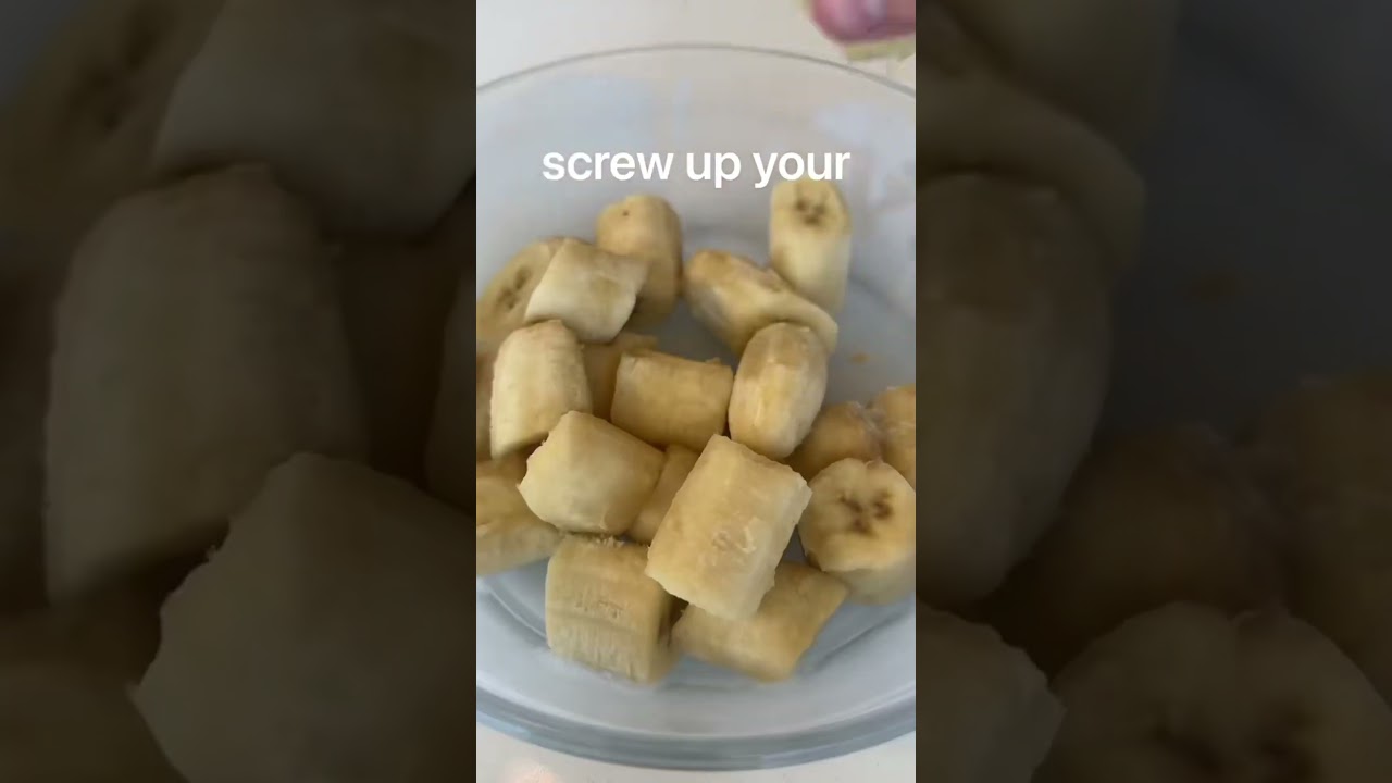 Hot take on banana “ice cream” 🍌 #shorts