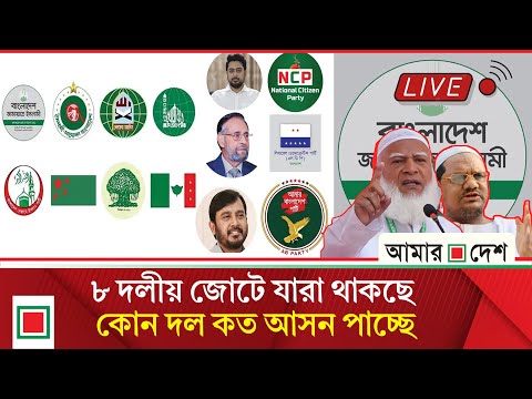 জামায়াতের জোটে থাকছে যেসব দল, সংবাদ সম্মেলন সরাসরি  | Amar Desh