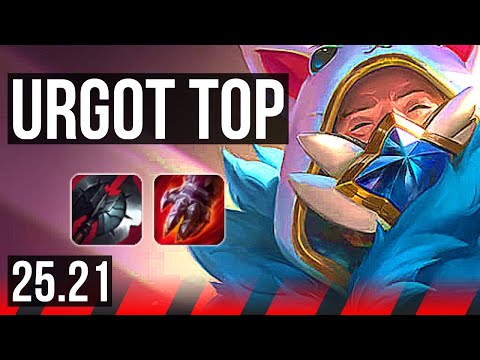 URGOT vs SETT (TOP) | Rank 2 Urgot, 8/1/4, Godlike | NA Grandmaster | 25.21