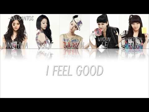 Exid - I Feel Good Lyrics HAN-ROM-ENG Member Coded