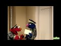 Sesame Street Elmo Learns From Grover Telegram Delivery Training