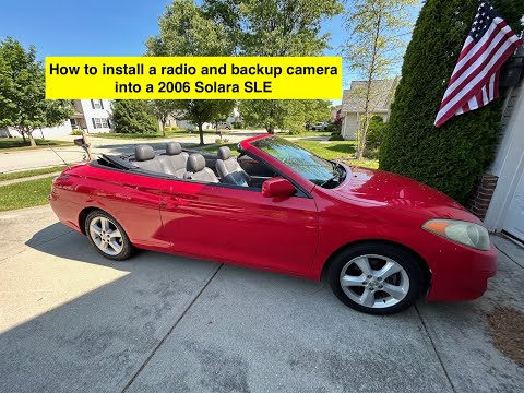 Step by Step Install of new Boss BE62CP radio w/ backup camera into a 2006 Solara SLE Convertible