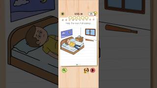 Brain Test 5 Level 28: Help the man fall asleep Walkthrough