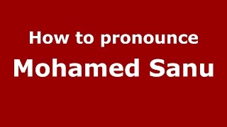 How to pronounce Mohamed Sanu