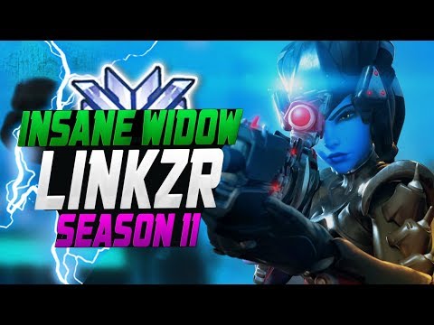 INSANE WIDOW GAMEPLAY - LiNkzr! 58 ELIMS! 20K DMG! [ OVERWATCH SEASON 11 TOP 500 ]