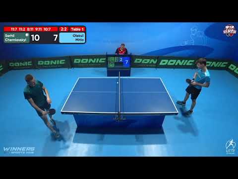 11:00 Serhii Cherniavskyi 3-2 Oleksii Mitla  West 1 WIN CUP 17.10.2022 | TABLE TENNIS WINCUP