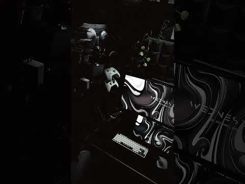 Monochrome Setup #pcgamer #gaming #cheapgamingsetup #monochrome #desksetup #darksetup #pcmasterrace