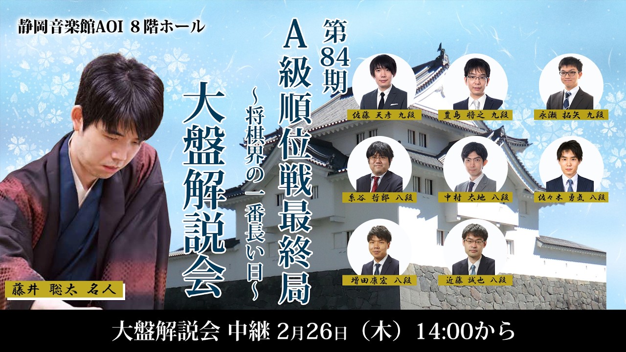 第84期順位戦A級最終局静岡対局大盤解説会
