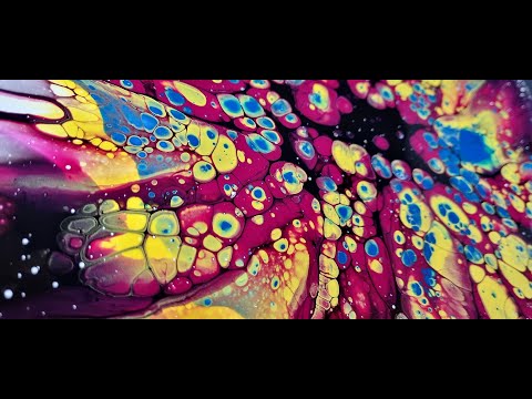 #131 PEARL BLOOM! 💥 Create Cells Using Polyurethane - Fluid Painting