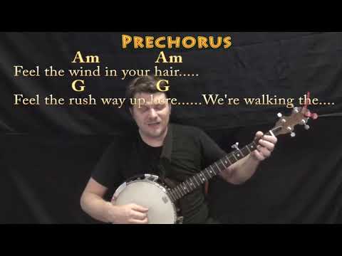 Walking the Wire (Imagine Dragons) Banjo Cover Lesson in C with Chords/Lyrics