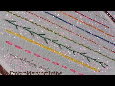 embroidery training : embrodery trainin with single hook chain stitch