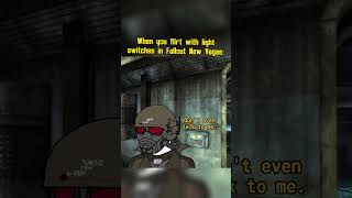 When you flirt with light switches in Fallout New Vegas Old World Blues DLC: #fallout #memes #shorts