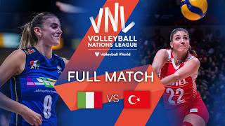 Волейбол ITA vs. TUR — Full Match | Semi Final | Women's VNL 2022