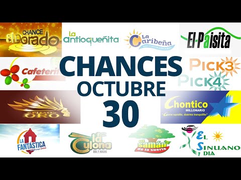 Chance results for Thursday, October 30, 2025 Lotteries