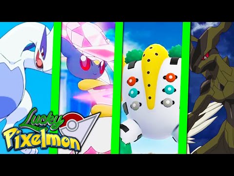 Minecraft LUCKY PIXELMON ELITE FOUR - DIANCIE , REGIGIGAS , LUGIA e ZEKROM EM GUERRA POKÉMON !!