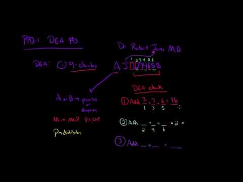 How to validate a prescriber DEA number