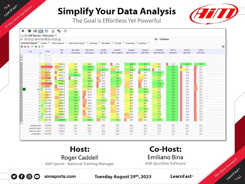 4-8 - Simplify Your Data Analysis - Live Webinar with Roger Caddell - 8/29/2023