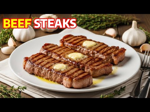 EASY Beef Steak Recipe (HOW to Make New York Strip Steak in the Pan with Butter)
