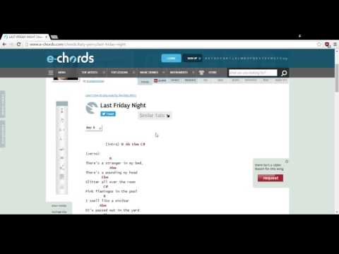Last Friday Night Guitar Tutorial