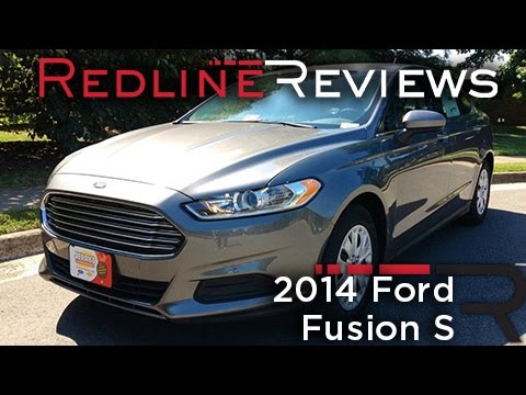 2014 Ford Fusion S Review, Walkaround, Exhaust, & Test Drive