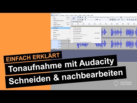 Editing an audio recording with Audacity - Software video tutorial - explained simply!