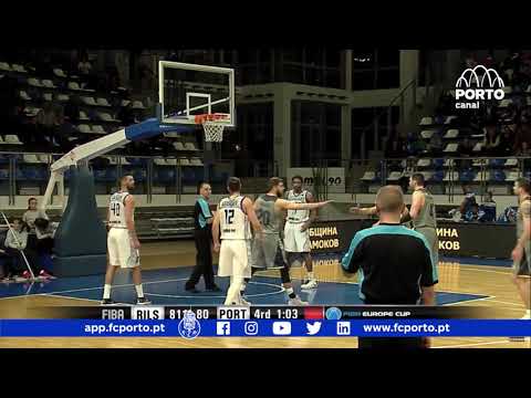 Basquetebol: Rilski Sportist-FC Porto, 81-88 (Taça da Europa da FIBA, Grupo F, 3.ª jornada,31/10/18)