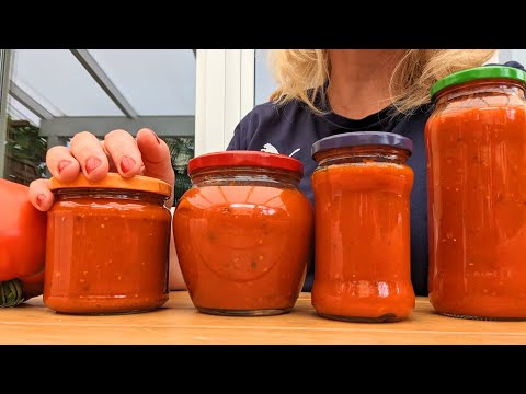 Tomatensauce wie in Italien ❤️ auch für den Winter einkochen! Leckere Tomatensauce Rezept